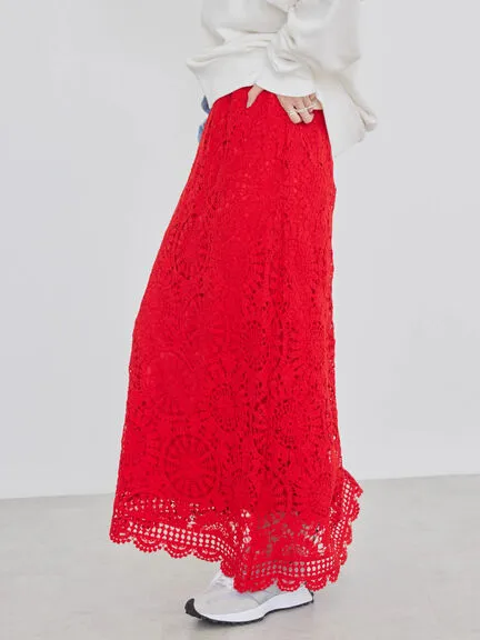 Anzio Lace Tight Skirt