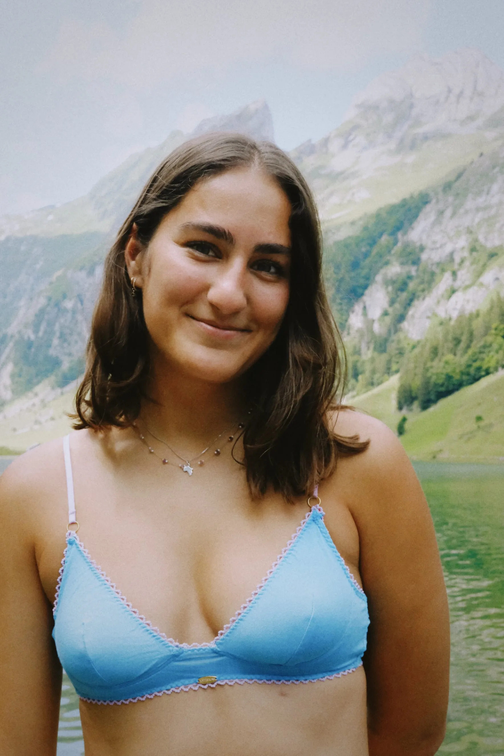 Blue Bamboo Cup Bralette