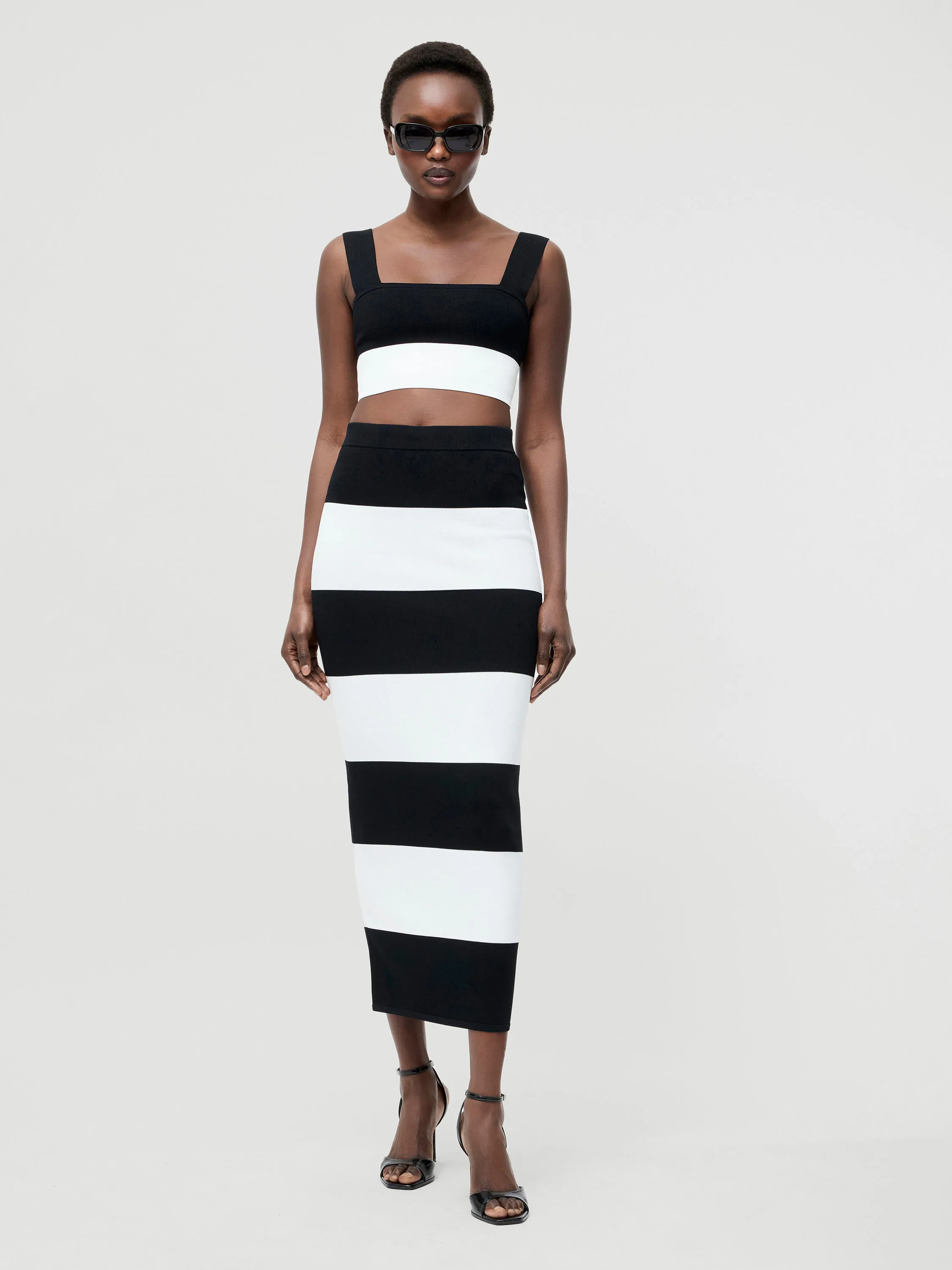 Bodycon Knit Midi Skirt