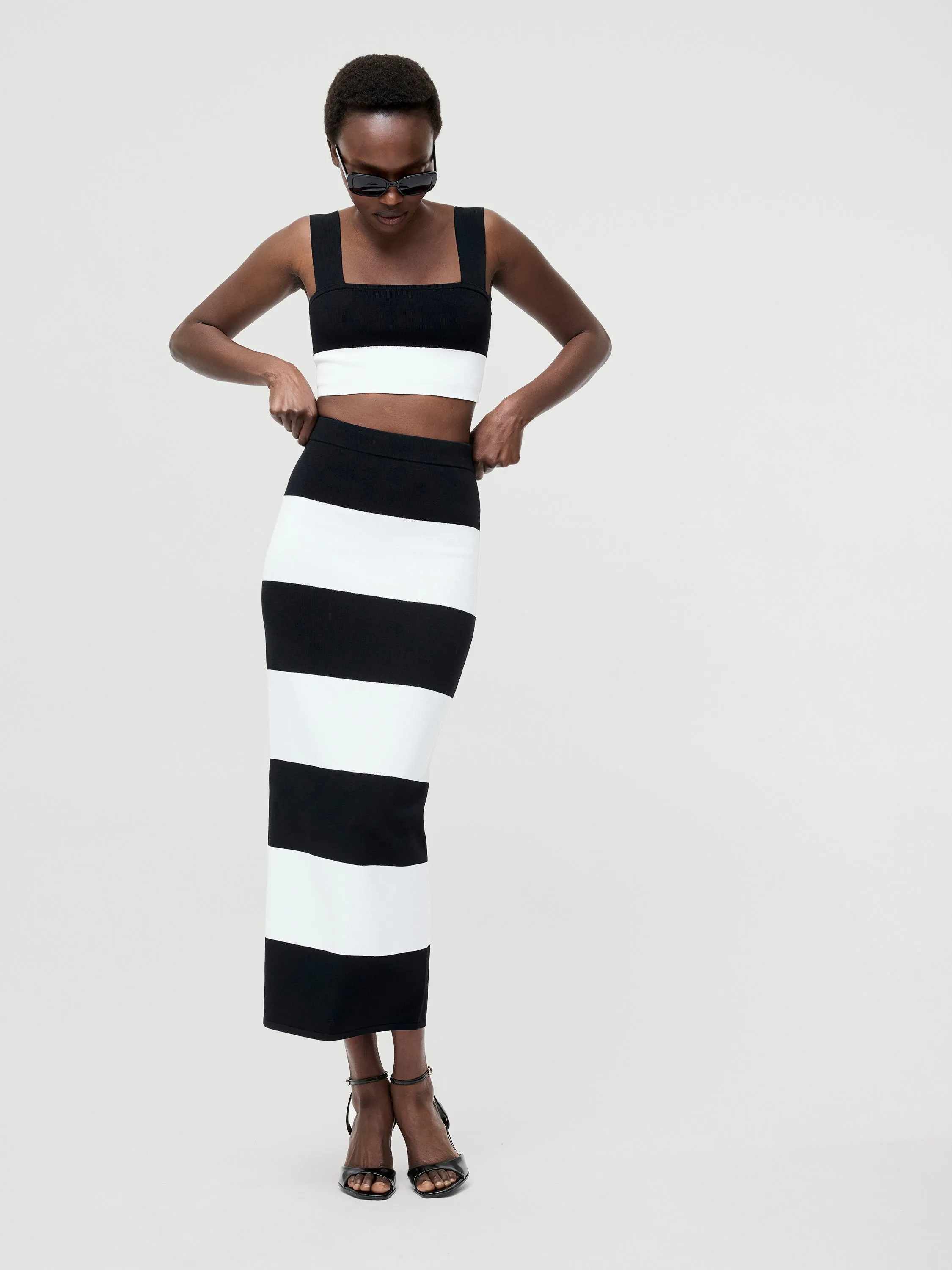 Bodycon Knit Midi Skirt