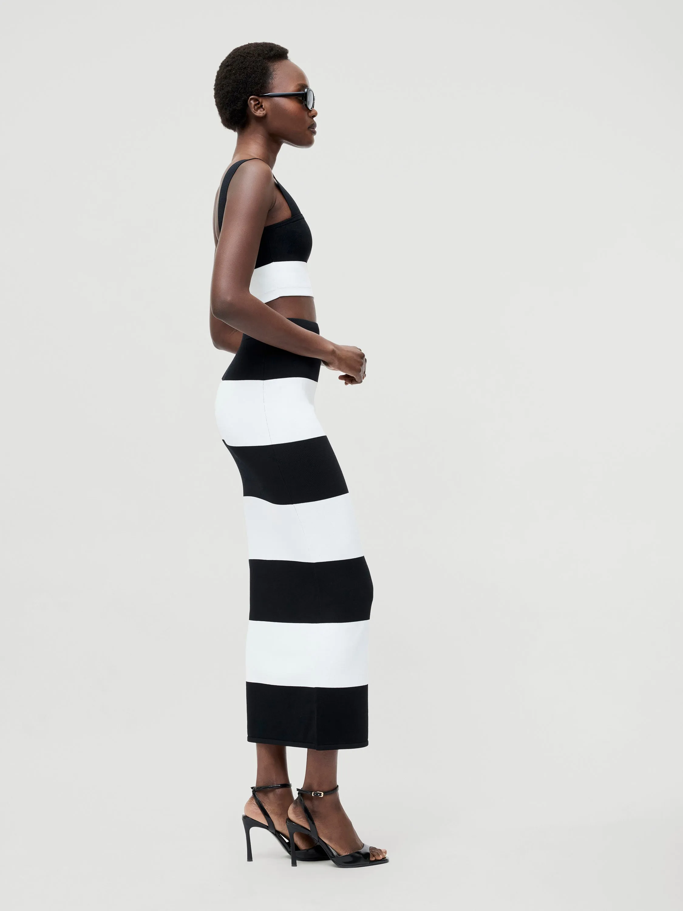 Bodycon Knit Midi Skirt