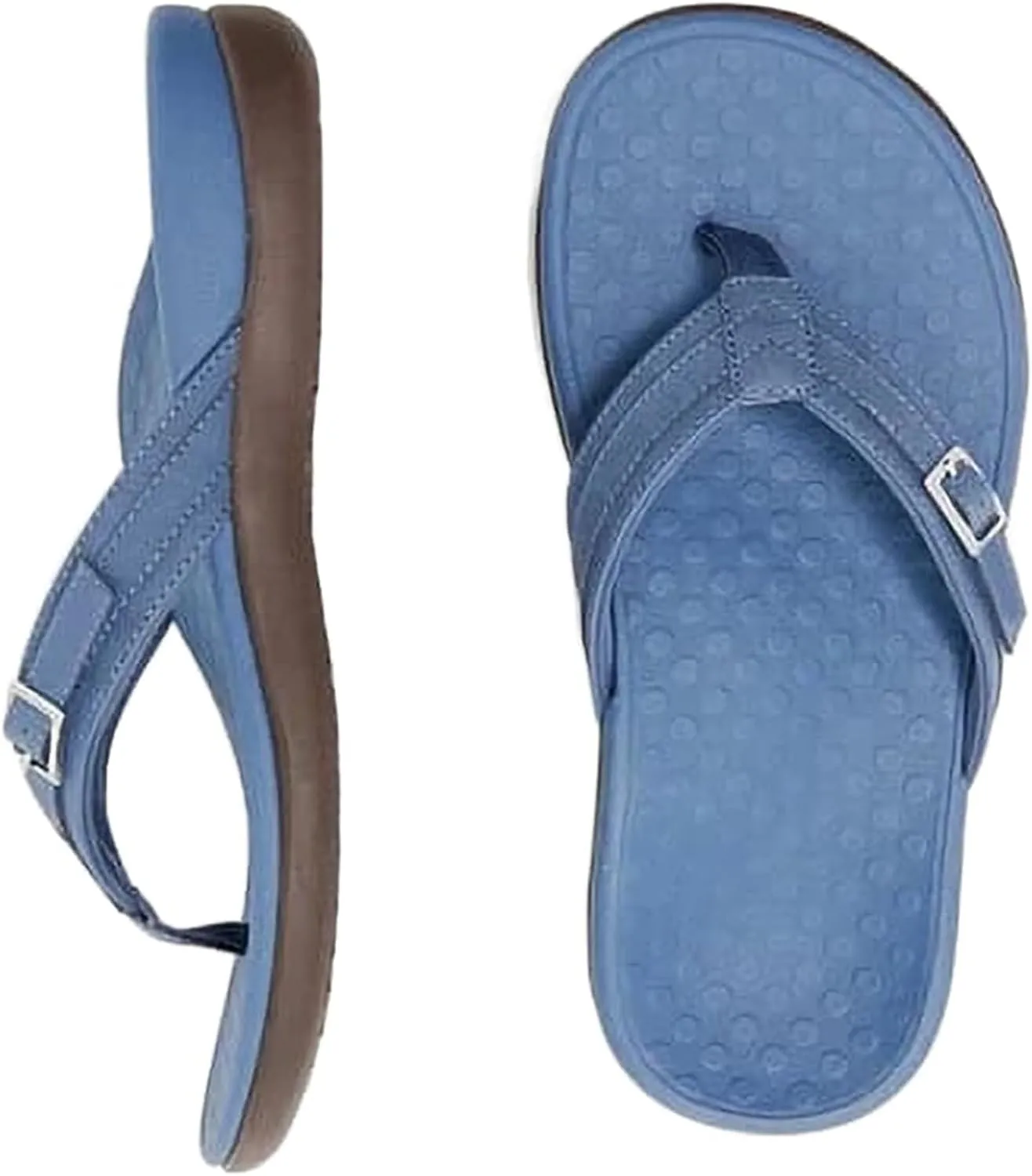 Flip Flops for Women Beach Waterproof Open Toe Slip on Slippers Summer Comfortable Casual Lightweight Basic Thongs Shower Shoes Walking Breathable Sandals