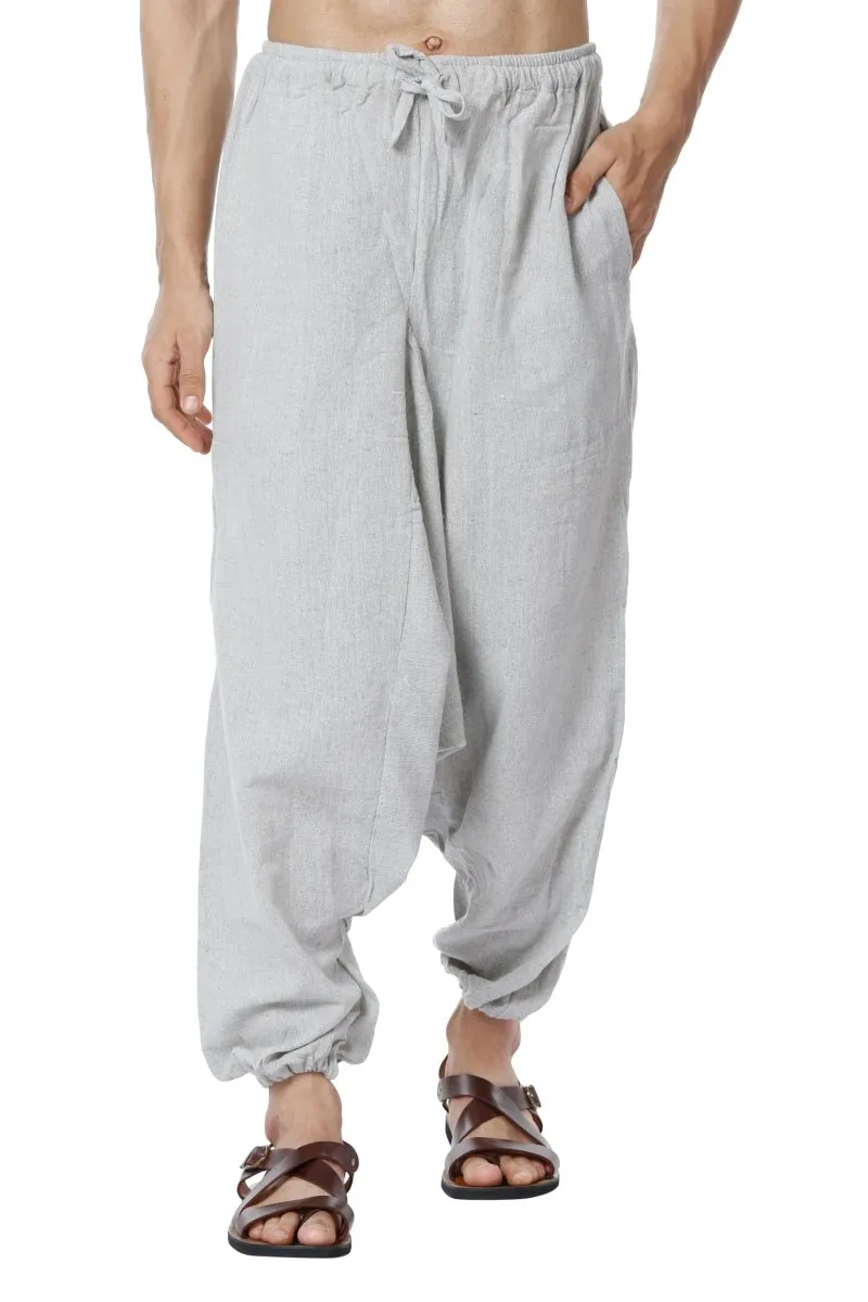Men's Harem Pack of 2 | Dark Blue & Melange Grey | Fits Waist Sizes 28 to 36 Inches