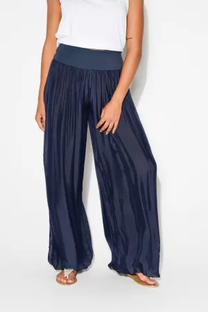Pants - Navy Silk
