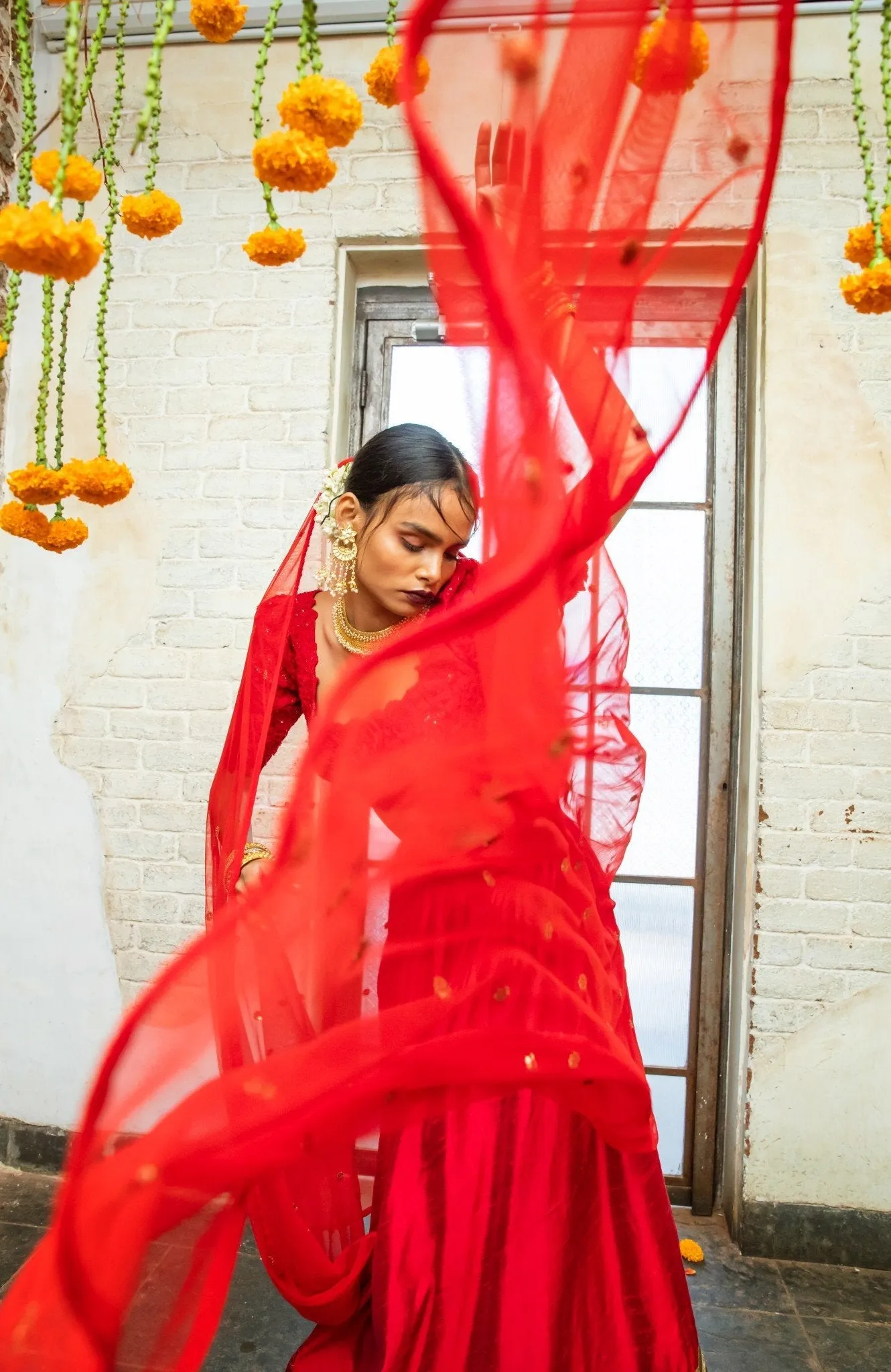 Red Silk Blouse & Red Silk Lehenga  Perfect for Every Occasion