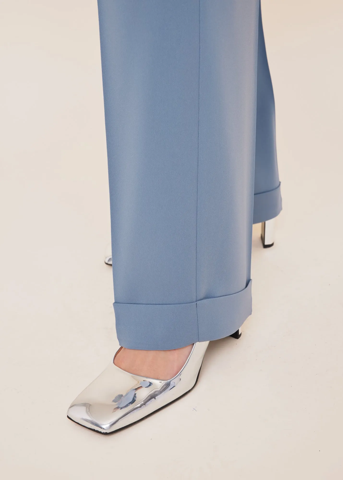 Tailored crêpe broek